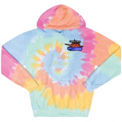 Unisex Tie-Dye Fleece Hoodie
