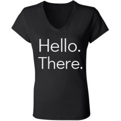 Ladies Slim Fit V-Neck Jersey Tee