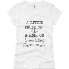 Ladies Slim Fit Basic Promo Jersey Tee