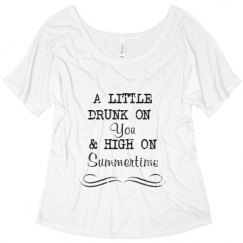 Ladies Flowy Slouchy Tee