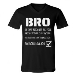 Unisex V-Neck Jersey Tee