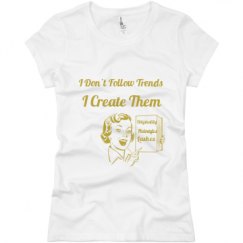 Ladies Slim Fit Basic Promo Jersey Tee