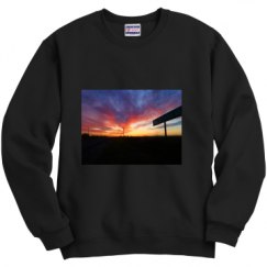 Unisex Film and Foil Crewneck Sweatshirt