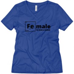 Ladies Relaxed Fit V-Neck Tee
