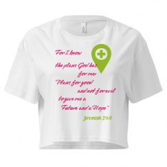 Ladies Festival Cali Crop Top Tee