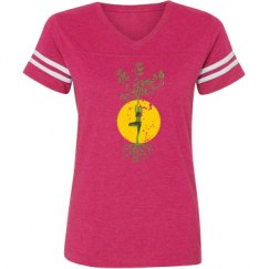 Ladies Relaxed Fit Vintage Sports Tee