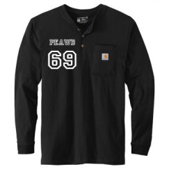 Unisex Carhartt Long Sleeve Henley Tee 