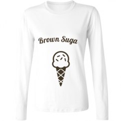 Ladies Relaxed Fit Basic Long Sleeve Tee