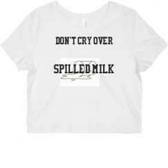 Ladies Slim Fit Crop Top Tee