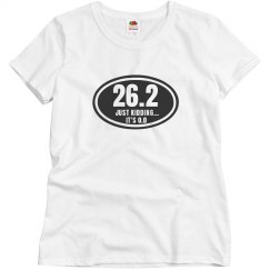 26.2 Just Kidding - Oval Graphic