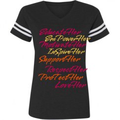 Ladies Relaxed Fit Vintage Sports Tee