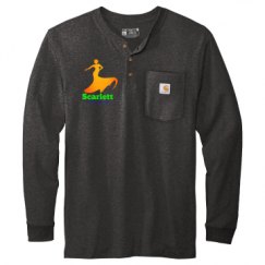 Unisex Carhartt Long Sleeve Henley Tee 