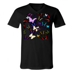 Unisex V-Neck Jersey Tee