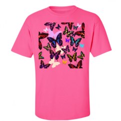 Unisex Ultra Cotton Safety Neon Crewneck Tee