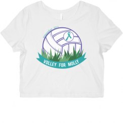 Ladies Slim Fit Crop Top Tee