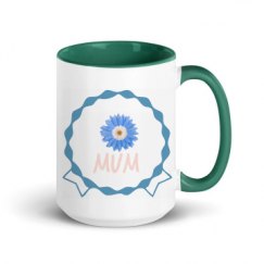 15oz Ceramic Mug with Color Inside