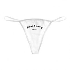 Basic White Thong Underwear