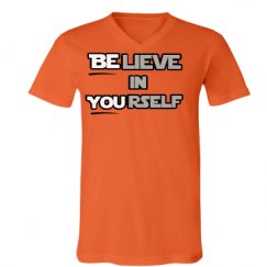 Unisex V-Neck Jersey Tee