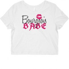 Ladies Slim Fit Crop Top Tee