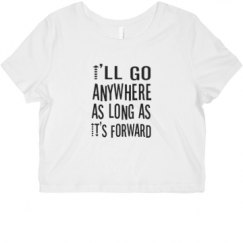 Ladies Slim Fit Crop Top Tee