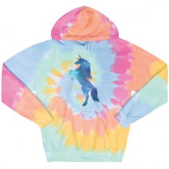 Unisex Tie-Dye Fleece Hoodie