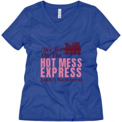 Ladies Relaxed Fit V-Neck Tee