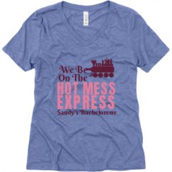 Ladies Relaxed Fit Super Soft Triblend V-Neck Tee