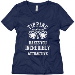 Ladies Relaxed Fit V-Neck Tee