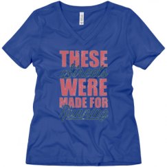 Ladies Relaxed Fit V-Neck Tee