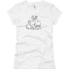 Ladies Slim Fit Basic Promo Jersey Tee