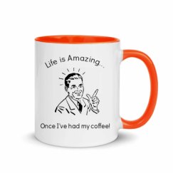 11oz Ceramic Mug with Color Inside