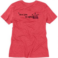 Ladies Relaxed Fit Super Soft Triblend V-Neck Tee