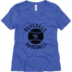 Ladies Relaxed Fit Super Soft Triblend V-Neck Tee