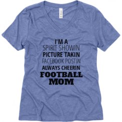 Ladies Relaxed Fit Super Soft Triblend V-Neck Tee