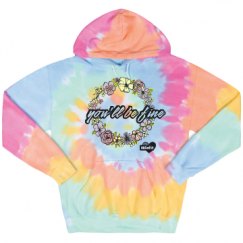 Unisex Tie-Dye Fleece Hoodie