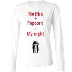 Ladies Relaxed Fit Basic Long Sleeve Tee