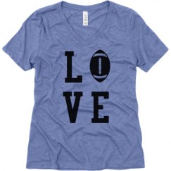 Ladies Relaxed Fit Super Soft Triblend V-Neck Tee