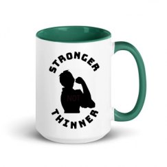 15oz Ceramic Mug with Color Inside