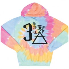 Unisex Tie-Dye Fleece Hoodie