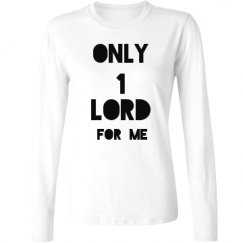 Ladies Relaxed Fit Basic Long Sleeve Tee