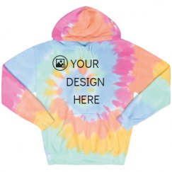 Unisex Tie-Dye Fleece Hoodie