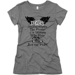 Ladies Slim Fit Super Soft Triblend Tee