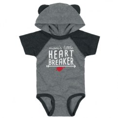 Infant Hooded Raglan Bodysuit with Ears