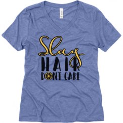 Ladies Relaxed Fit Super Soft Triblend V-Neck Tee