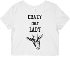 Ladies Slim Fit Crop Top Tee