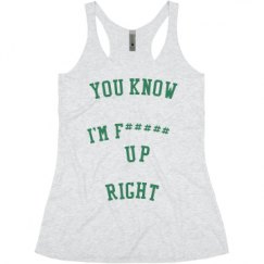 Ladies Slim Fit Super Soft Racerback Triblend Tank