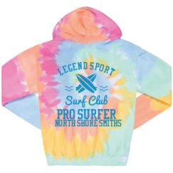 Unisex Tie-Dye Fleece Hoodie