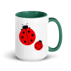 15oz Ceramic Mug with Color Inside