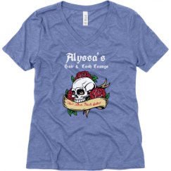 Ladies Relaxed Fit Super Soft Triblend V-Neck Tee