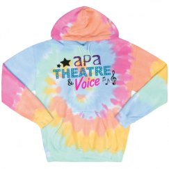 Unisex Tie-Dye Fleece Hoodie